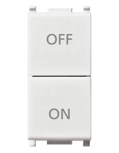 Vimar 14058 Bouton-poussoir double indépendant 1P No+Nc 10A Plana